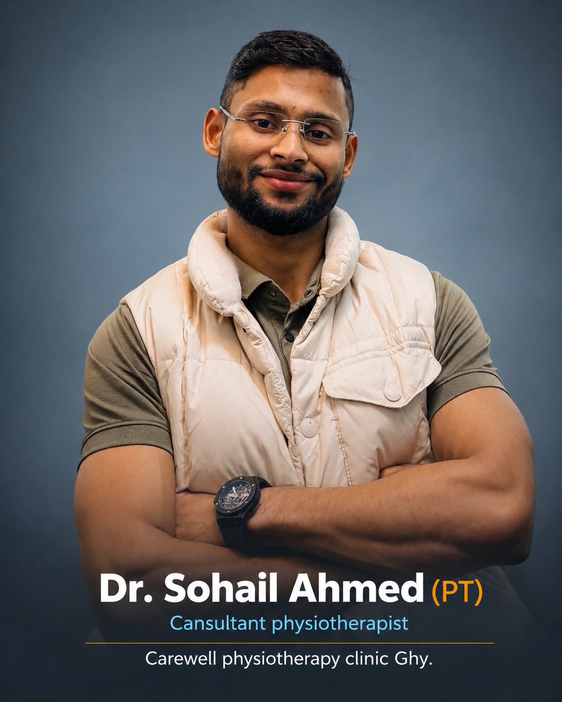 Dr. Sohail Ahmed, Founder of Carewell Physiotherapy Clinic